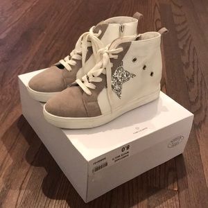 Steve Madden wedge sneakers REAL LEATHER